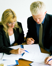 Notary Public Helping Sign Documents